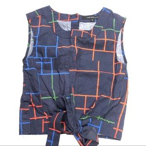 Timo Weiland Kaitlyn Shell Sleeveless Tie Front